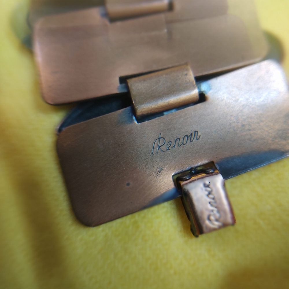 Vintage Renior Copper Panel Bracelet
